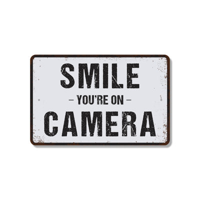 «Smile You’en On Caméra» (paquet de 2) en plastique 8 po x 12 po