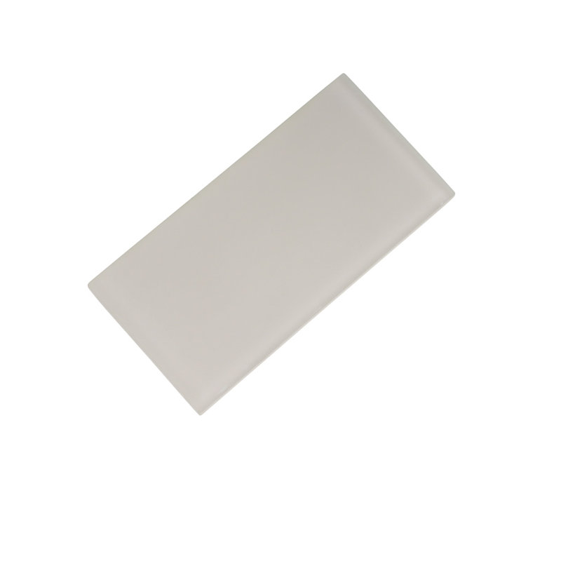 3"X 6" Matte Finished Glass Subway Tile, Warm Greige