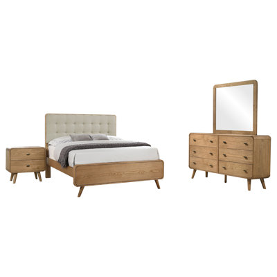Ensemble de chambre à coucher double 5 pièces Winston Brown