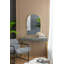Miroir d'appoint arqué 24 "x 36" avec cadre en métal doré pour salle de bain