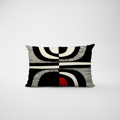 Housse et insert de coussin rectangulaire intérieur / extérieur en polyester / mélange de polyester Chamu