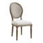 Chaise d'appoint rembourrée gris sable Duffield