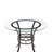 Round Glass Top Metal Base Dining Table
