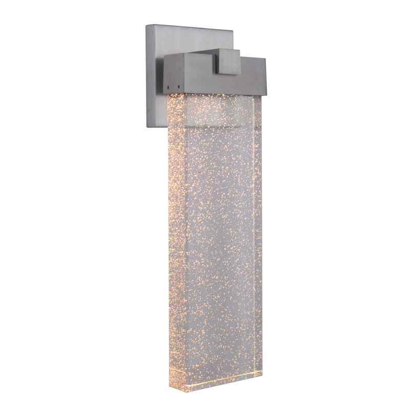 Aria LED Wall Light, 19.5" H x 5.5" W x 3.5" D, Satin Aluminum