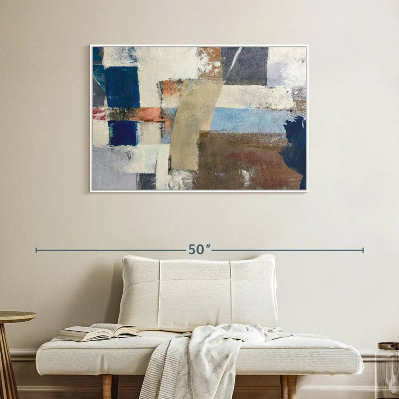 Hazle, Cadre flottant blanc, 40 po x 27 po