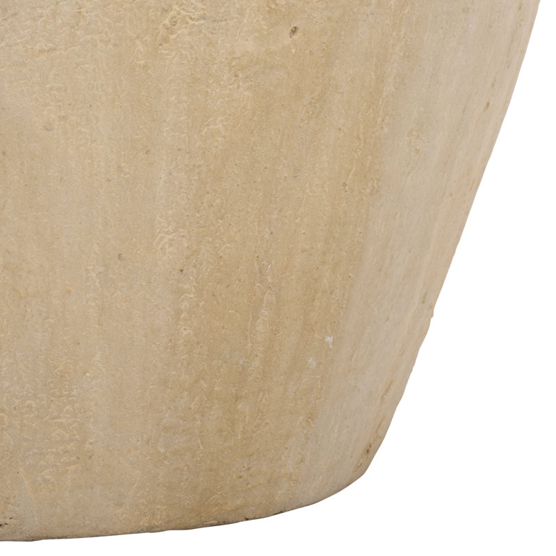 Mercado Large Pedestal Planter, Beige