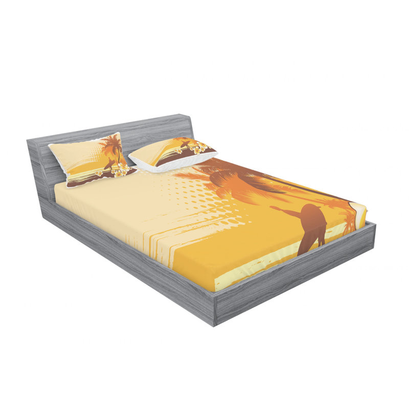 Microfiber Sheet Set, Full Sheet Set with Fitted Sheet