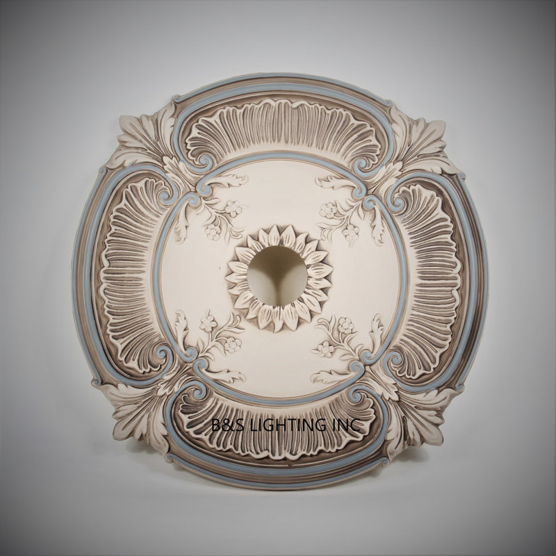 Ceiling Medallion, Rustic Weathered Brass