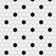 Madison 1" Hex Matte Cool White with Black Dot 10-1/4" x 11-7/8" Porcelain Mosaic Tile