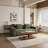 MDF Console Table, Big Side Table, Walnut Tempered Glass Desk,Entry Table