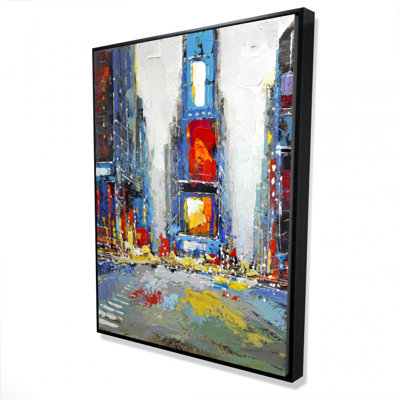 Abstract And Colorful Buildings Print On Canvas