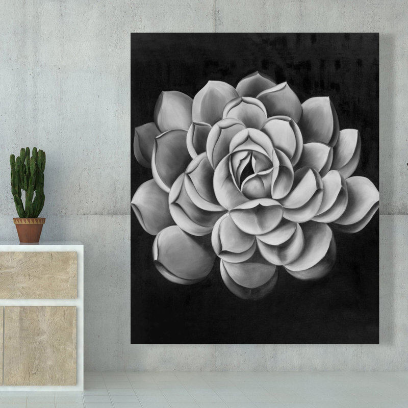 Toile grasse noire et blanche | Décoration d'intérieur monochrome