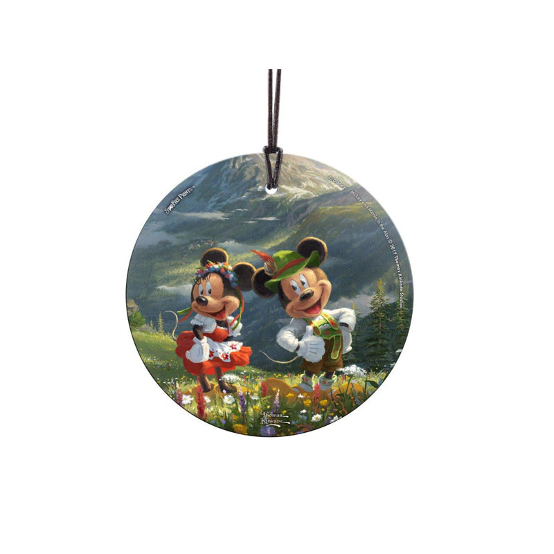 Décoration suspendue en forme de verre Disney Mickey and Minnie Mouse