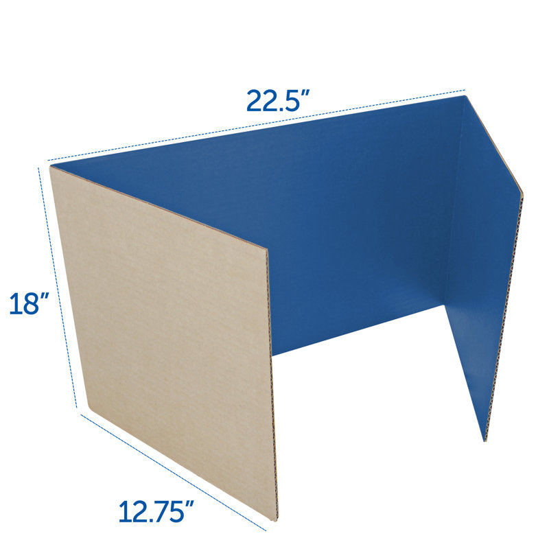 Carrelage en plastique, H 18 po x l 48 po x P 0,16 po, Bleu