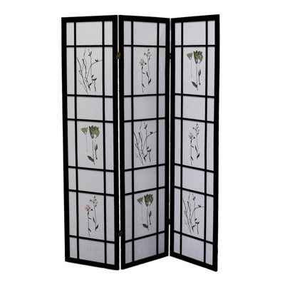 70" Tall Natural Wood 3-Panel Room Divider Screen | Gift Idea by Living Source International