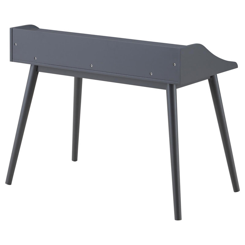 Bureau d'écriture rectangulaire gris - fabriqué en bois franc asiatique pour le bureau