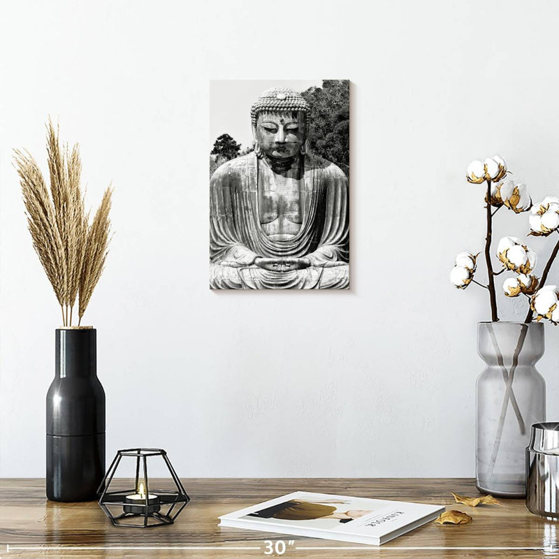 Grand Bouddha japonais, H 12 po x l 8 po