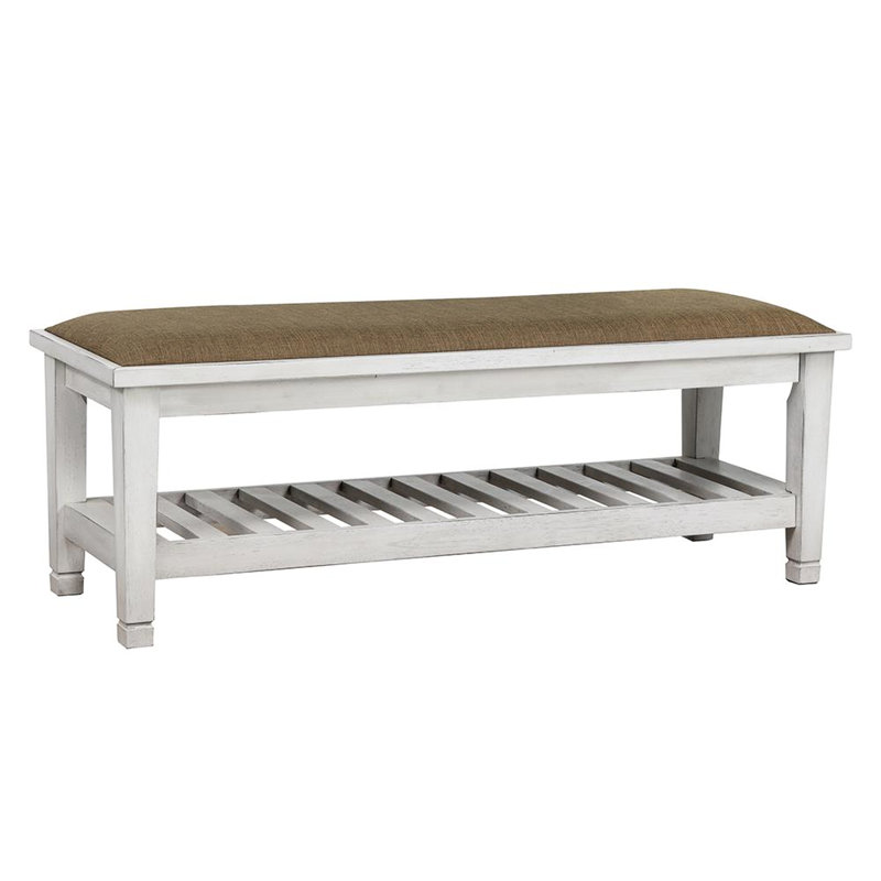 De style contemporain avec rangement et tablette confortable en tissu blanc pour chambre à coucher