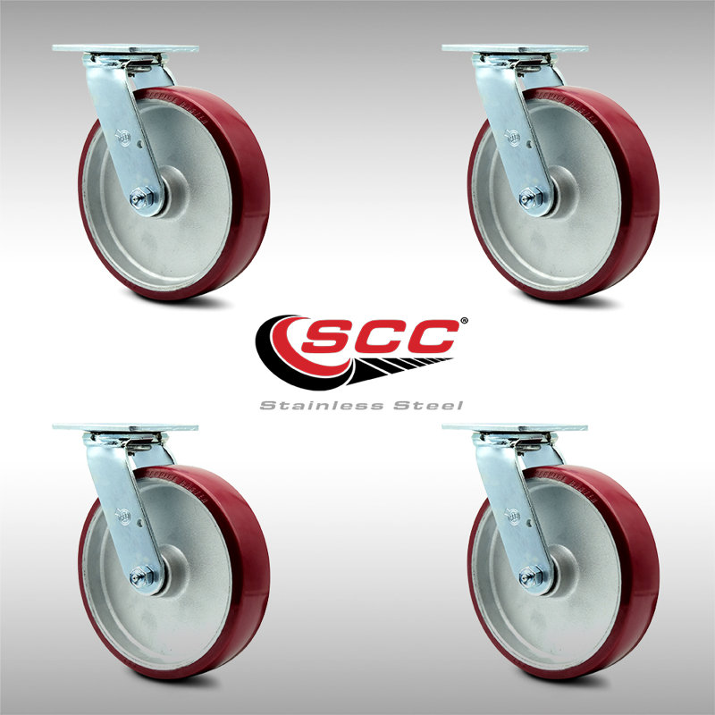 Poly on Aluminum Swivel Caster