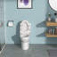 Toilettes allongées à attache étroite (siège inclus)