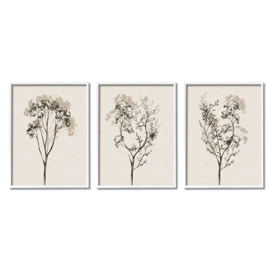 " Beige Cottage Herbs " by Ros Ruseva 3 - Pieces