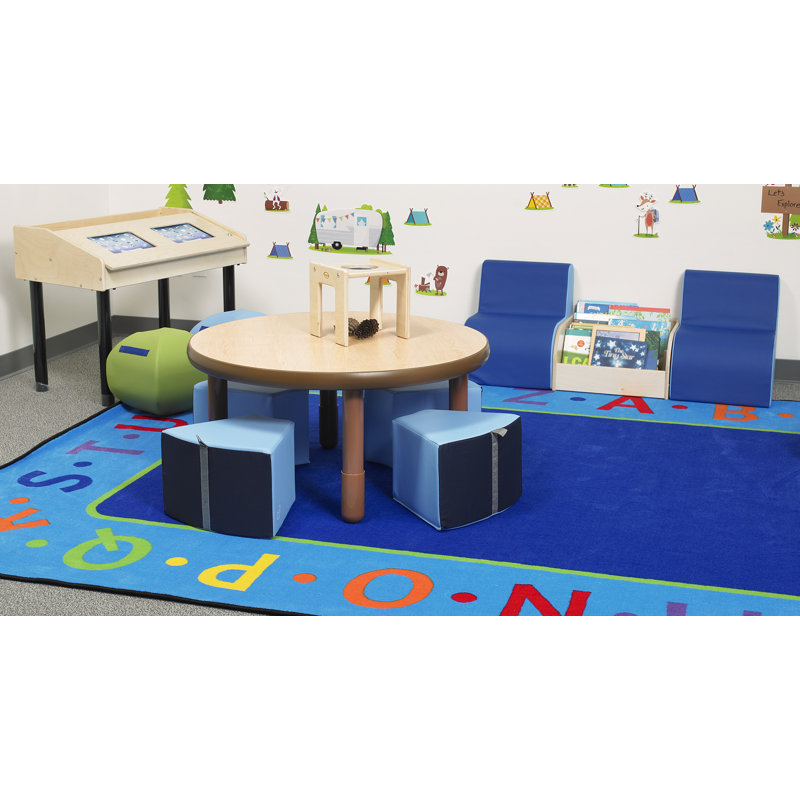 Table ronde BASELINE, Rouge pomme d'amour, H 18 po x L 36 po x l 36 po
