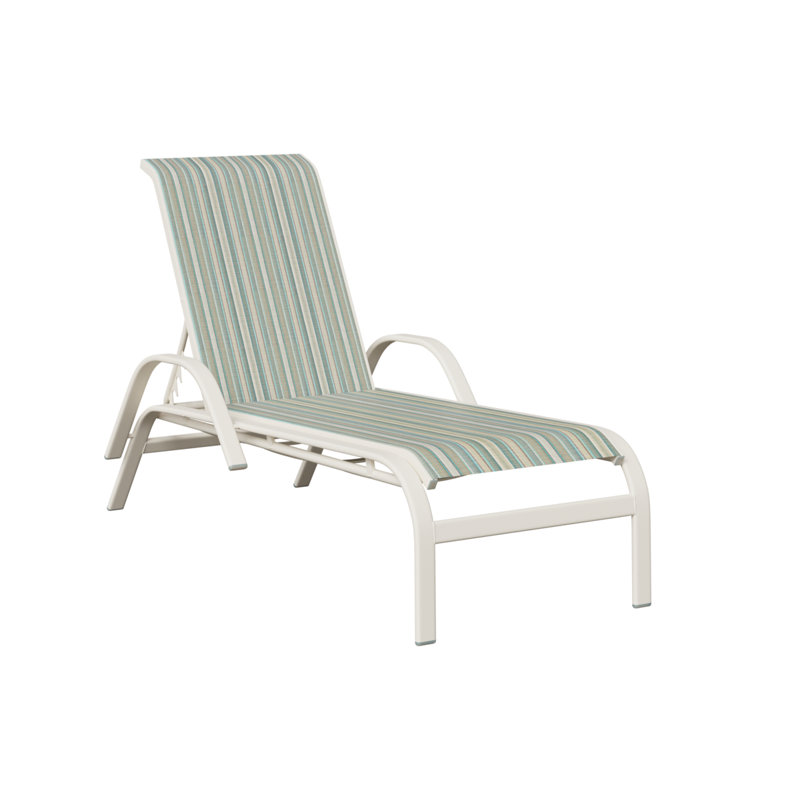 Murphy Outdoor Aluminum Chaise Lounge, Matte White