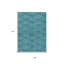 Tapis extérieur lavable géométrique bleu sarcelle 5 pi x 8 pi bleu sarcelle