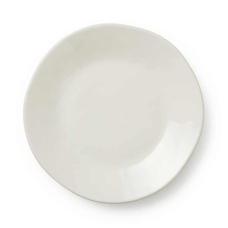 Ensemble de 4 assiettes à salade en grès 9 pouces Linen Cream