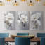 Floral Study Series CXLV III - Ensemble de toiles tendues avec châssis Premium - Prêt à être accroché-697145501