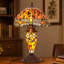 Lampe de table libellule 3 lumières Tiffany