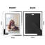 Ensemble de 2 cadres photo 5 x 7, cadres photo en verre transparent avec bord argenté, affichage horizontal ou vertical pour table, bureau, maison, décoration de bureau