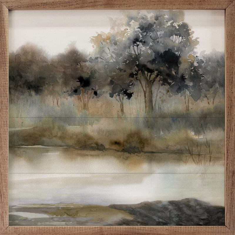 «Silent Waters 2», impression sur bois par Carol Robinson, H 24 po x l 24 po