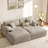 Bodhild 94.8" Feather-Filled Chenille Upholstered Sleeper Sofa-1874233826