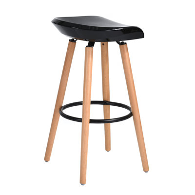 Aireen Bar Stool with Solid Wood Frame