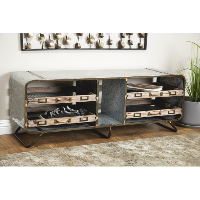 Rainey Solid Wood Storage Bench
