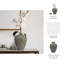 Vase en grès Dempsey d'ELEVARRE - pot élégant avec couvercle vert, parfait pour la décoration moderne-1266740233