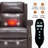 Faux Leather Recliner Chair with Massage and Heat, Heavy Duty Motion Mechanism, 8 vibrating nodes and 3 massage modes-2129119833