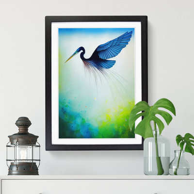 Carruthers Heron Painting Hydrodipped - Picture Frame Print