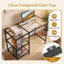 Glass Top Metal Base Computer Desk-1634873954