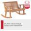 Banc double berçant robuste à dossier rabattable 800 lb-72018899