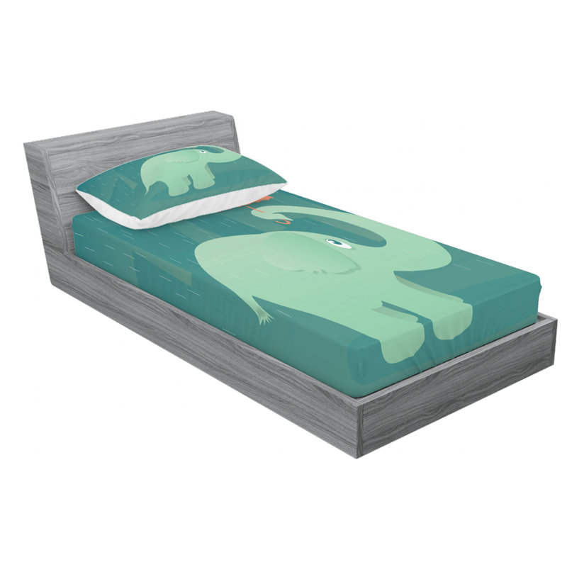 Microfiber Sheet Set, Twin Sheet Set with Fitted Sheet