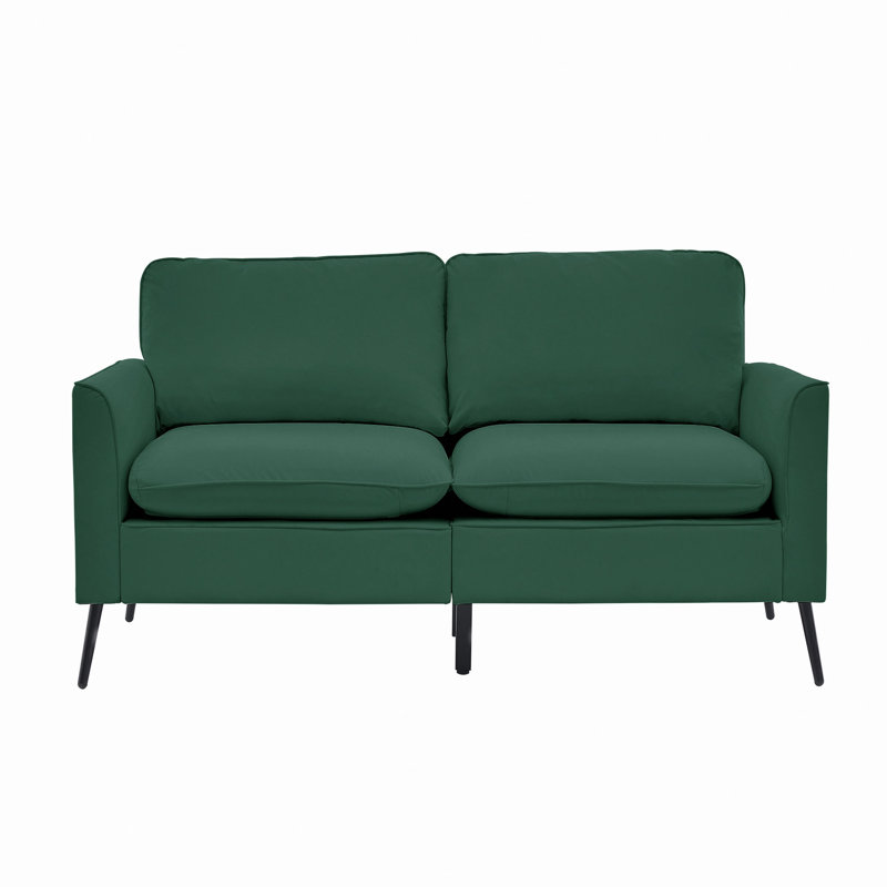 Causeuse rembourrée en cuir TS Cat Paw, Vert
