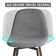Moulton 360° Swivel Bar Height Stools Solid Back Bar Chairs with Backrest, Footrest for Kicthen/Bar