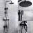 Milan Thermostatic Matte Black Shower Faucet Timeless Design with Precise Temperature Control