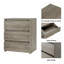 Table de chevet 3 tiroirs Bozidar-853584404