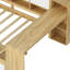 Lit de jour simple en L avec options de rangement - blanc naturel fonctionnel