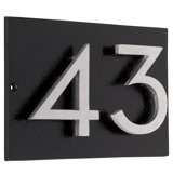 Floating 1-Line Wall Address Plaque
