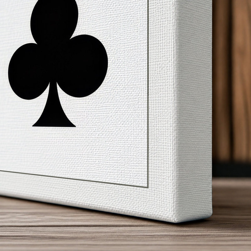 Ace and Hearts Geometric - Wrapped Canvas, White Border, 30x20 - 76.2 x 50.8 cm