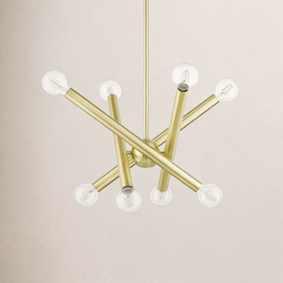 Ruven 8 - Light Modern Linear Chandelier